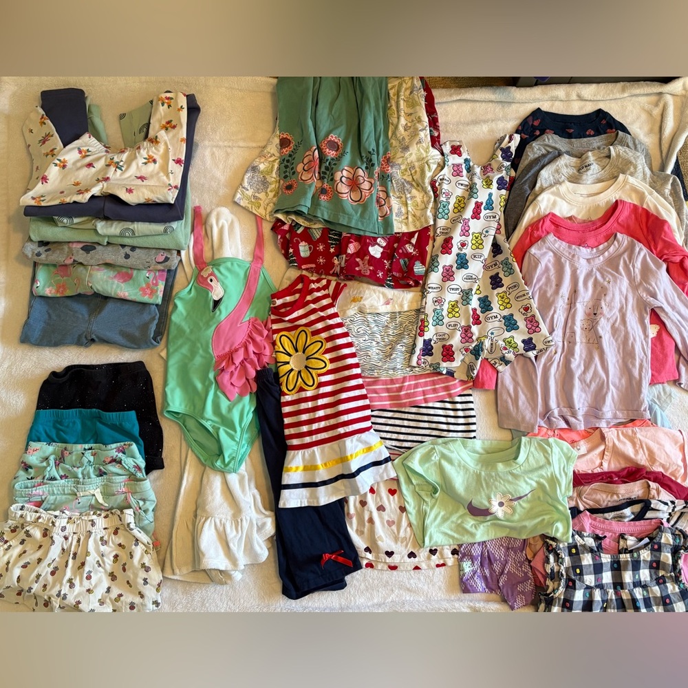 61 Piece 3T Toddler Girl All Seasons Bundle (multiple brands)
